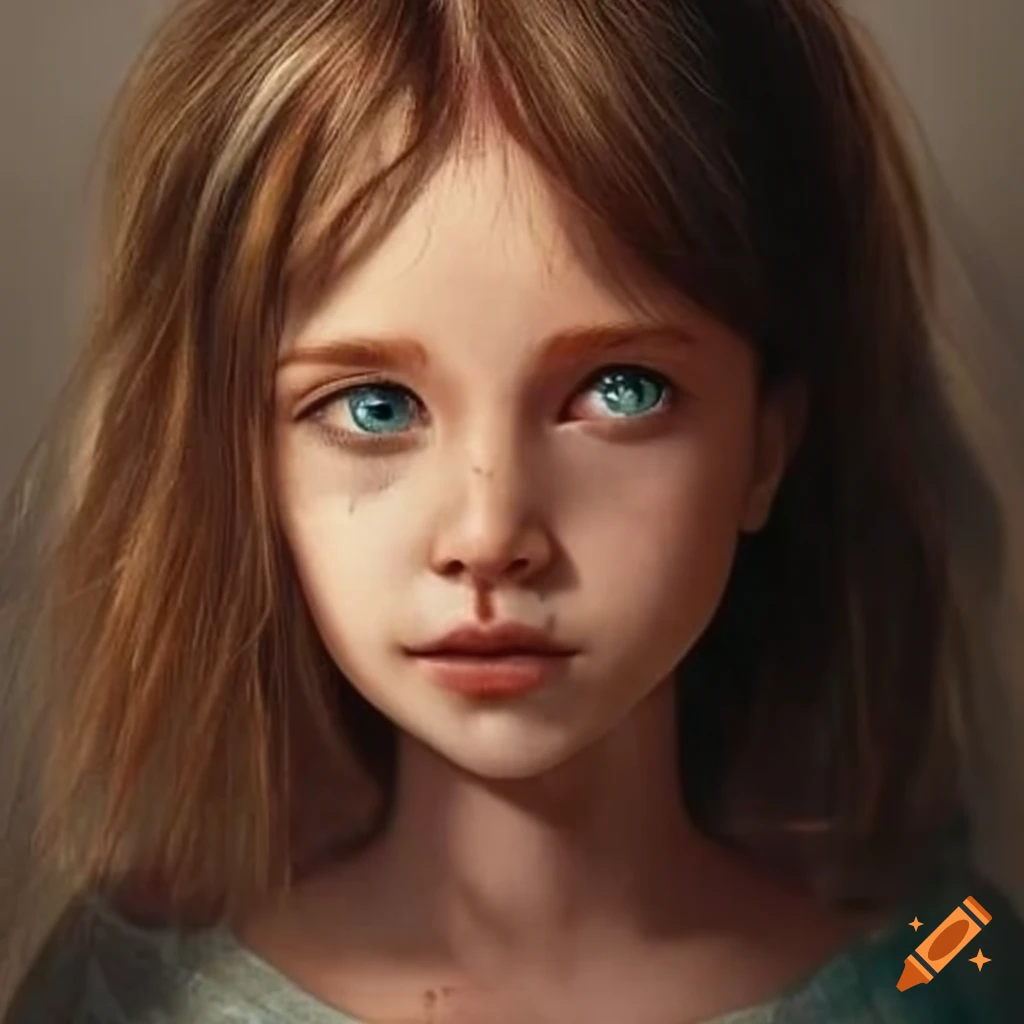 Illustration of a little girl realizing something is wrong