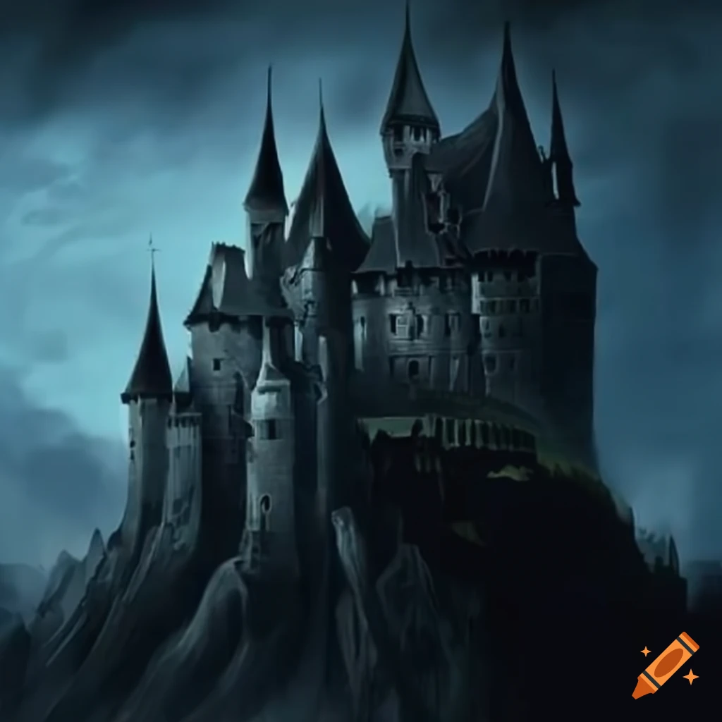 image of a sinister vampire castle