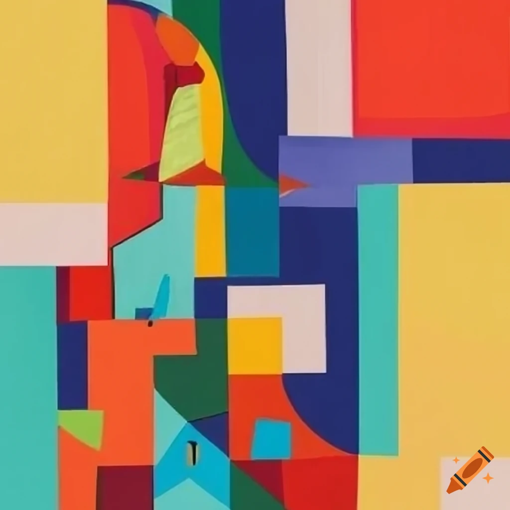 colorful modernist-style collage artwork