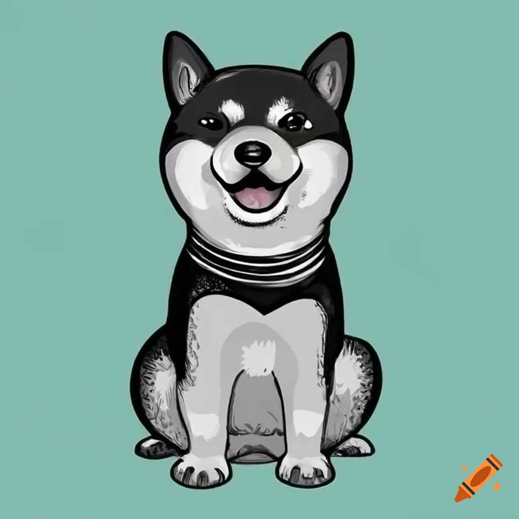 cute Shiba Inu sitting