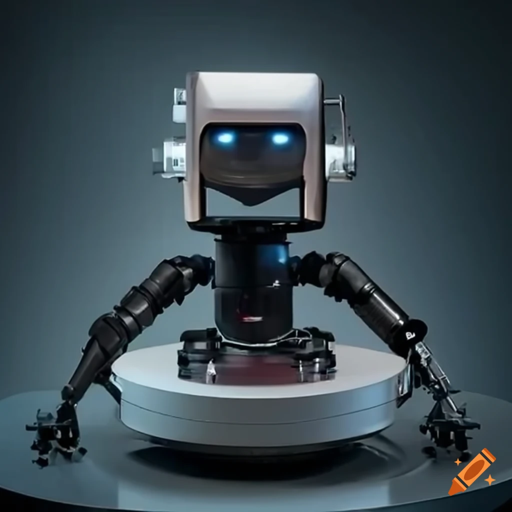 robot made from Technics 1200 turntables