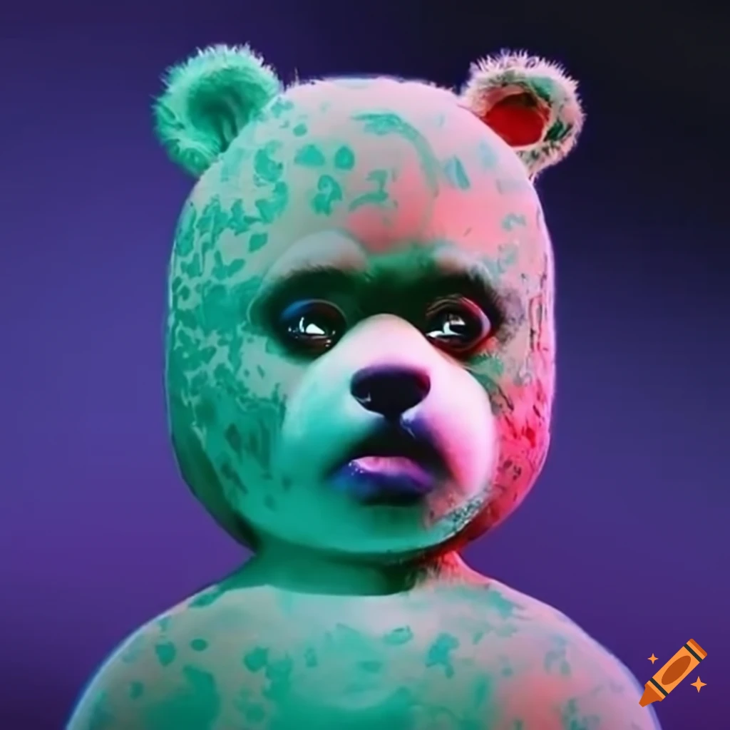 Kanye bear new album cover on Craiyon