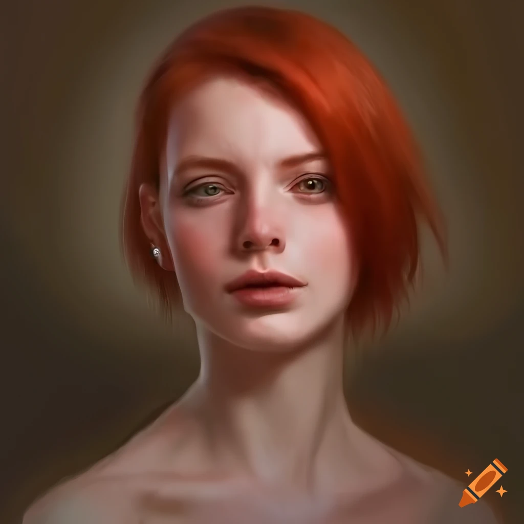 hyperrealistic portrait of a young woman in medieval clothing
