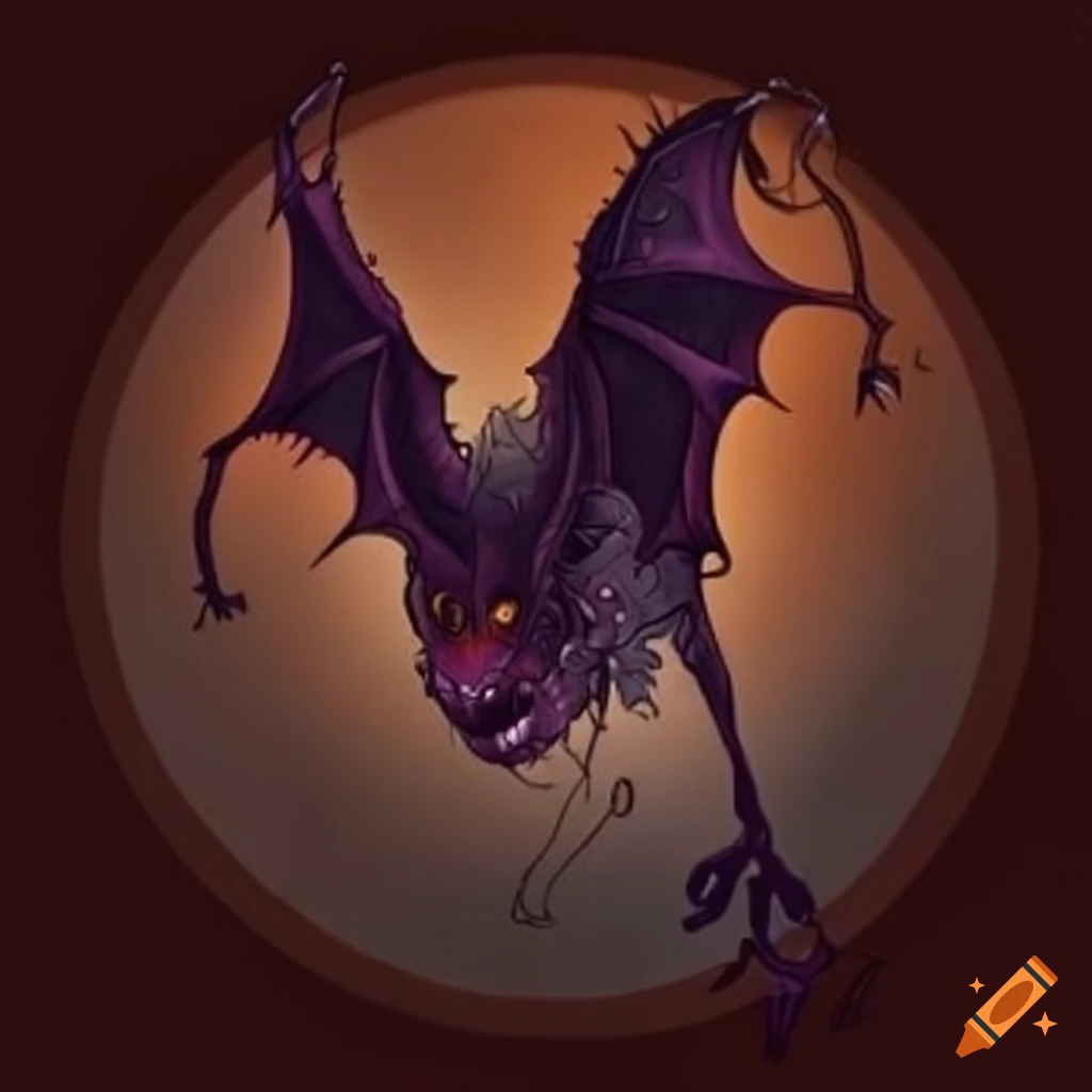 fantasy illustration of a bat