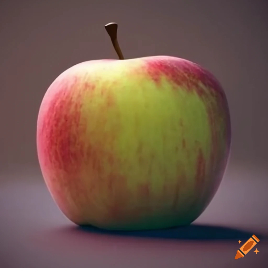 Fresh and juicy red apple on Craiyon