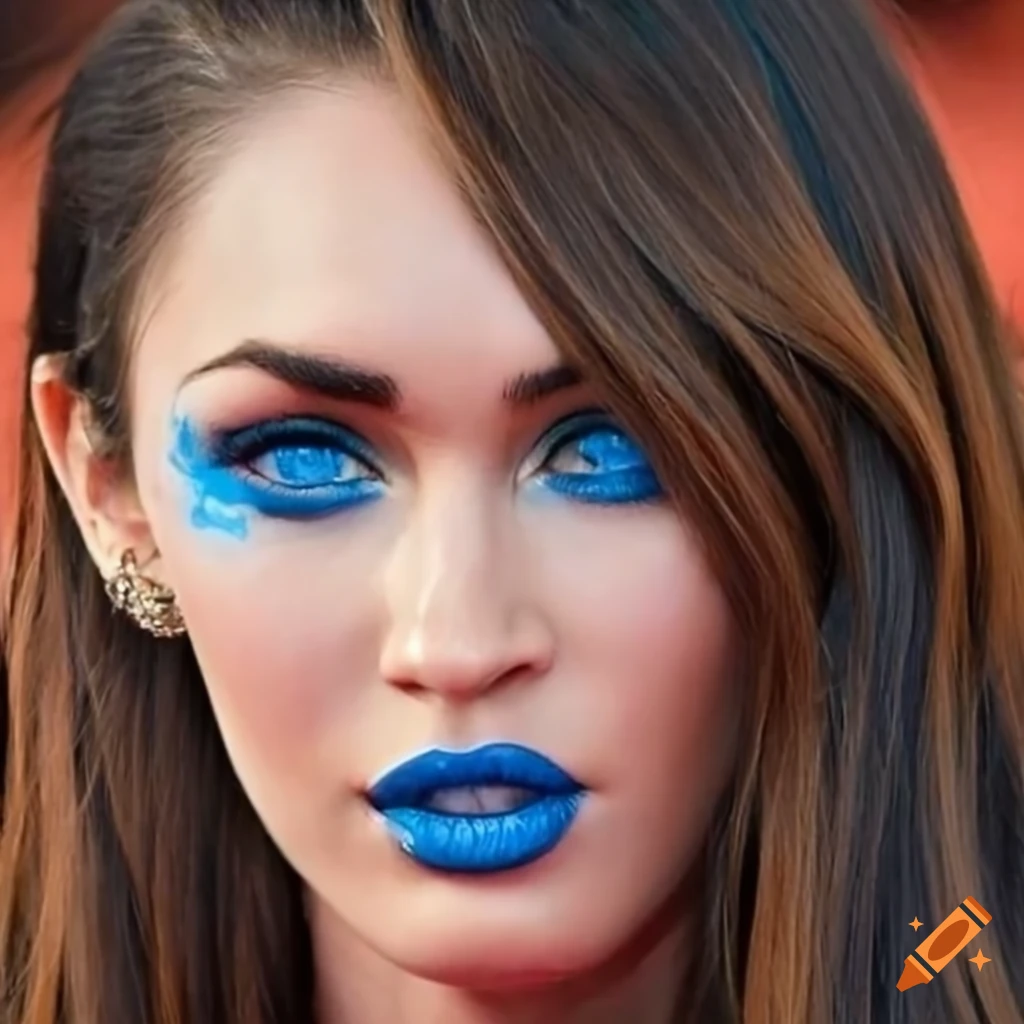 Beautiful woman with blue high-detailed body paint with coral reef on  Craiyon