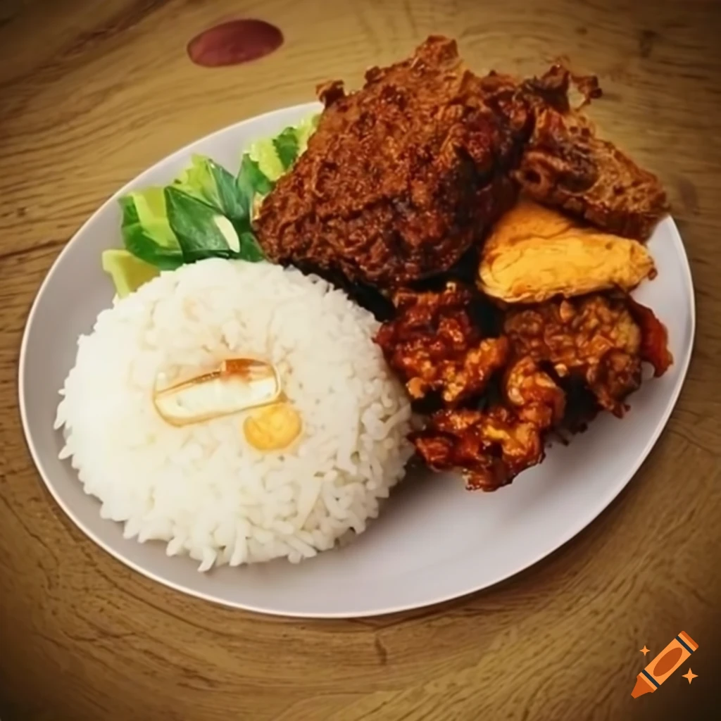 delicious nasi lemak dish