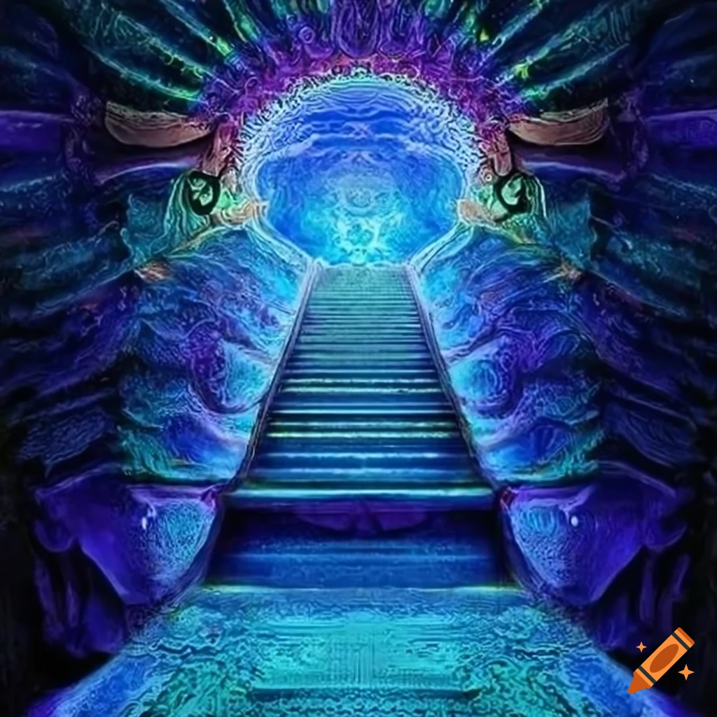 cover art with celestial light and mind-bending patterns