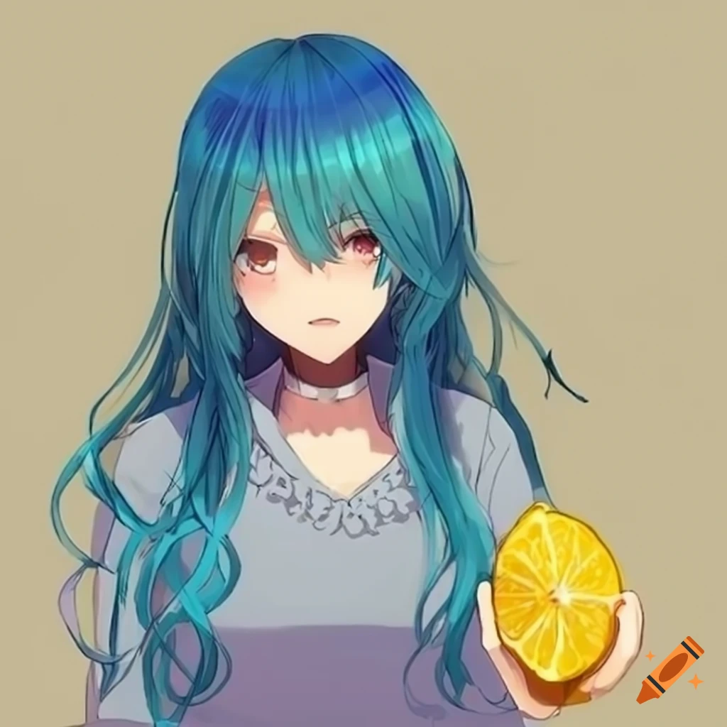 Adorable Lemon Lime Anime Girl