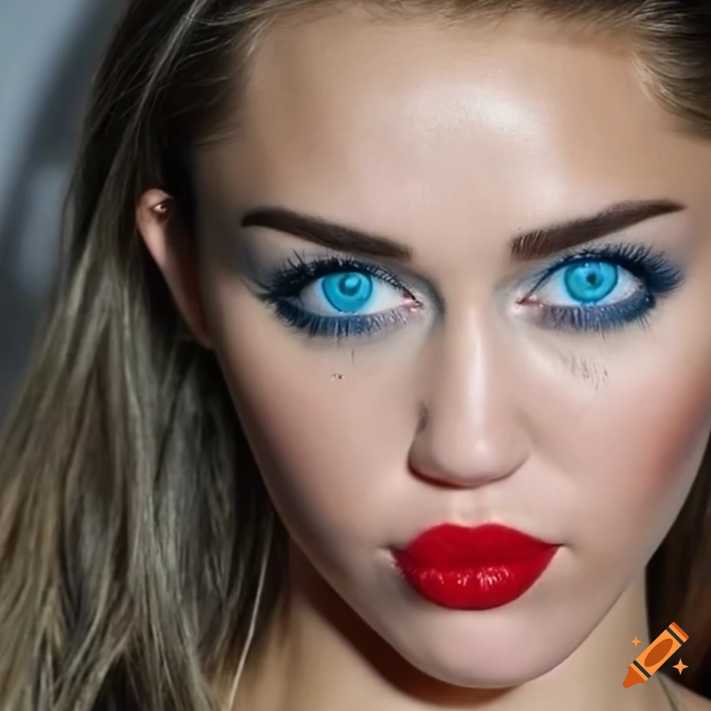 Stunning Portrait Of A Woman With Blue Eyes And Full Lips On Craiyon 
