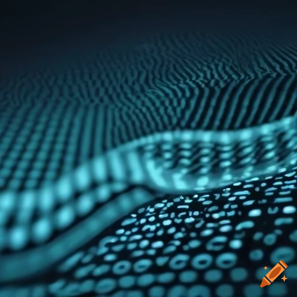 Transparent background with binary wave