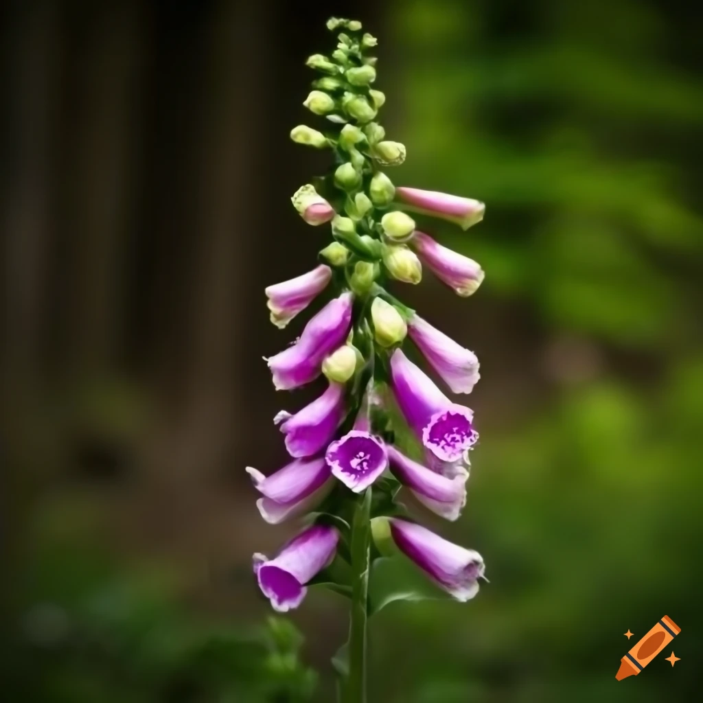 close-up photo of a foxglove plant in natural lighting