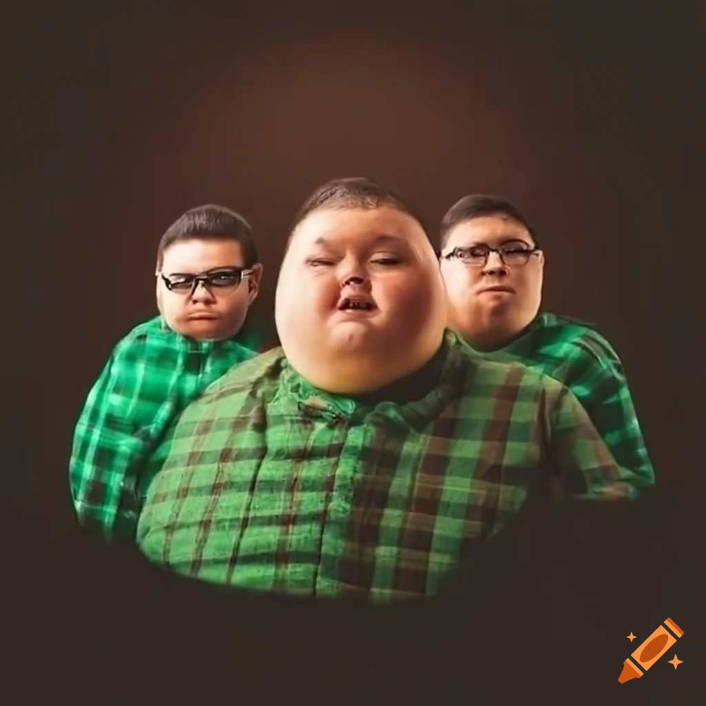 group of men eating junk food