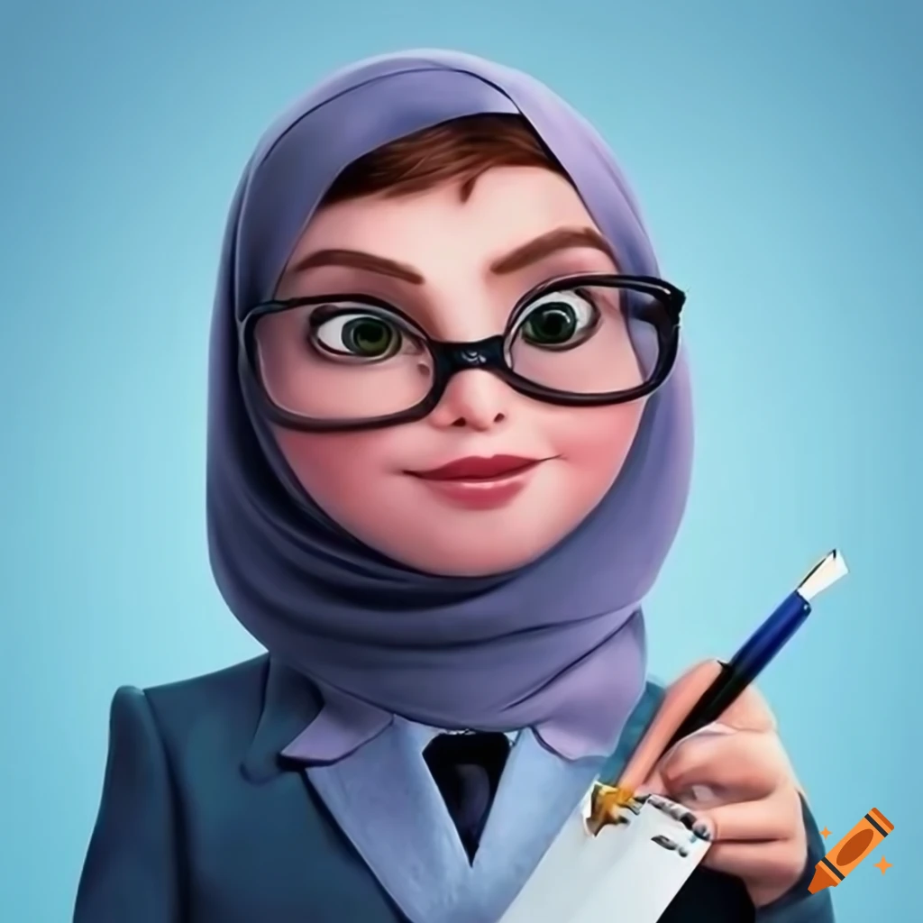 movie poster featuring a diverse woman wearing glasses and hijab