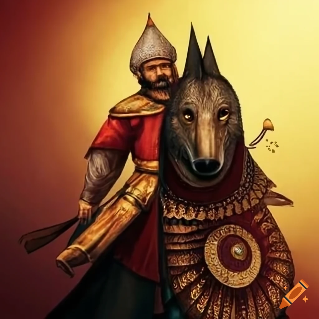 Image of ottoman empire and a wolf