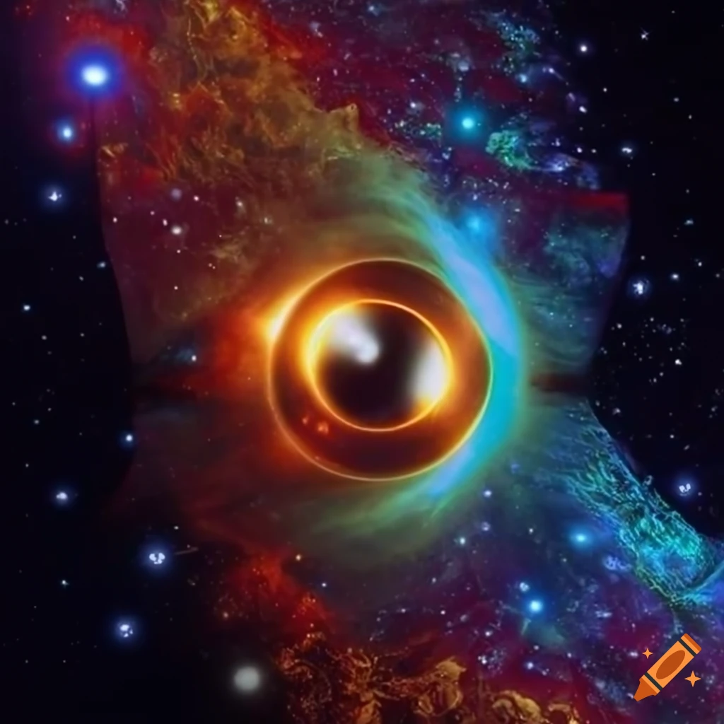 mesmerizing 3D black hole artwork