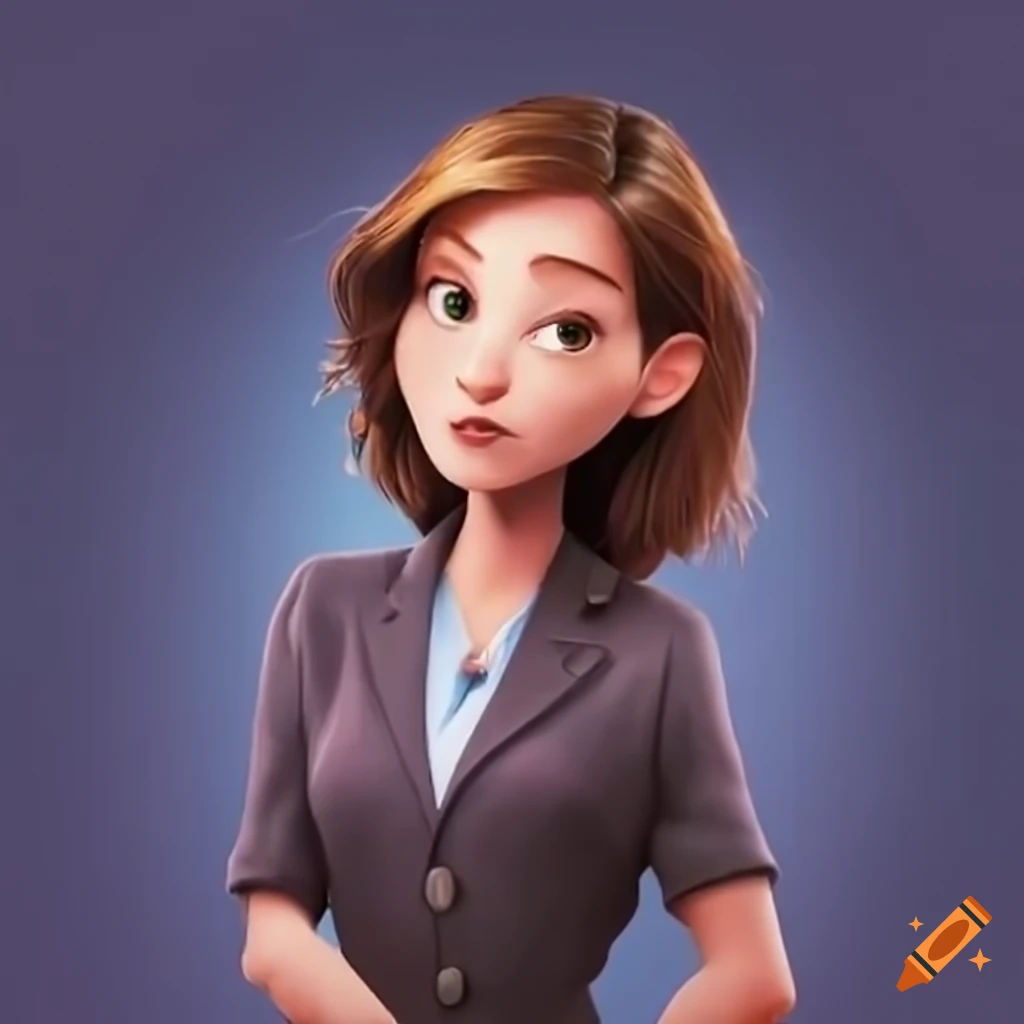 Disney Pixar art of a stressed female high school principal