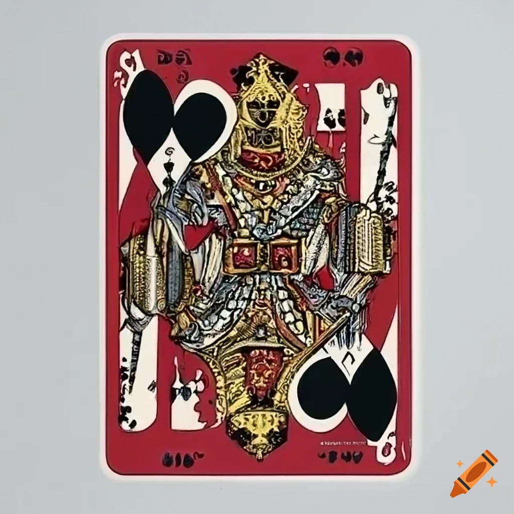 King of souls playing card on Craiyon