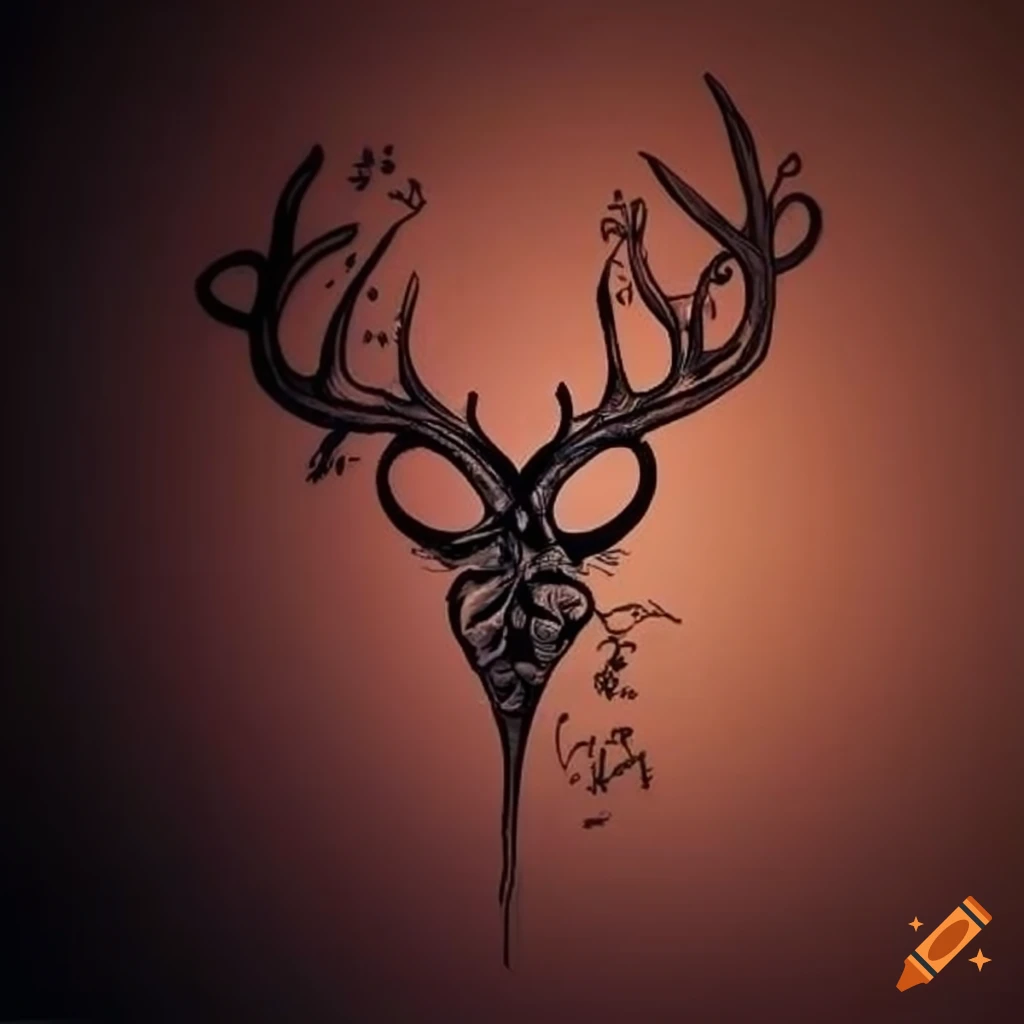 Elk Antler tattoo by JasonHanks on DeviantArt