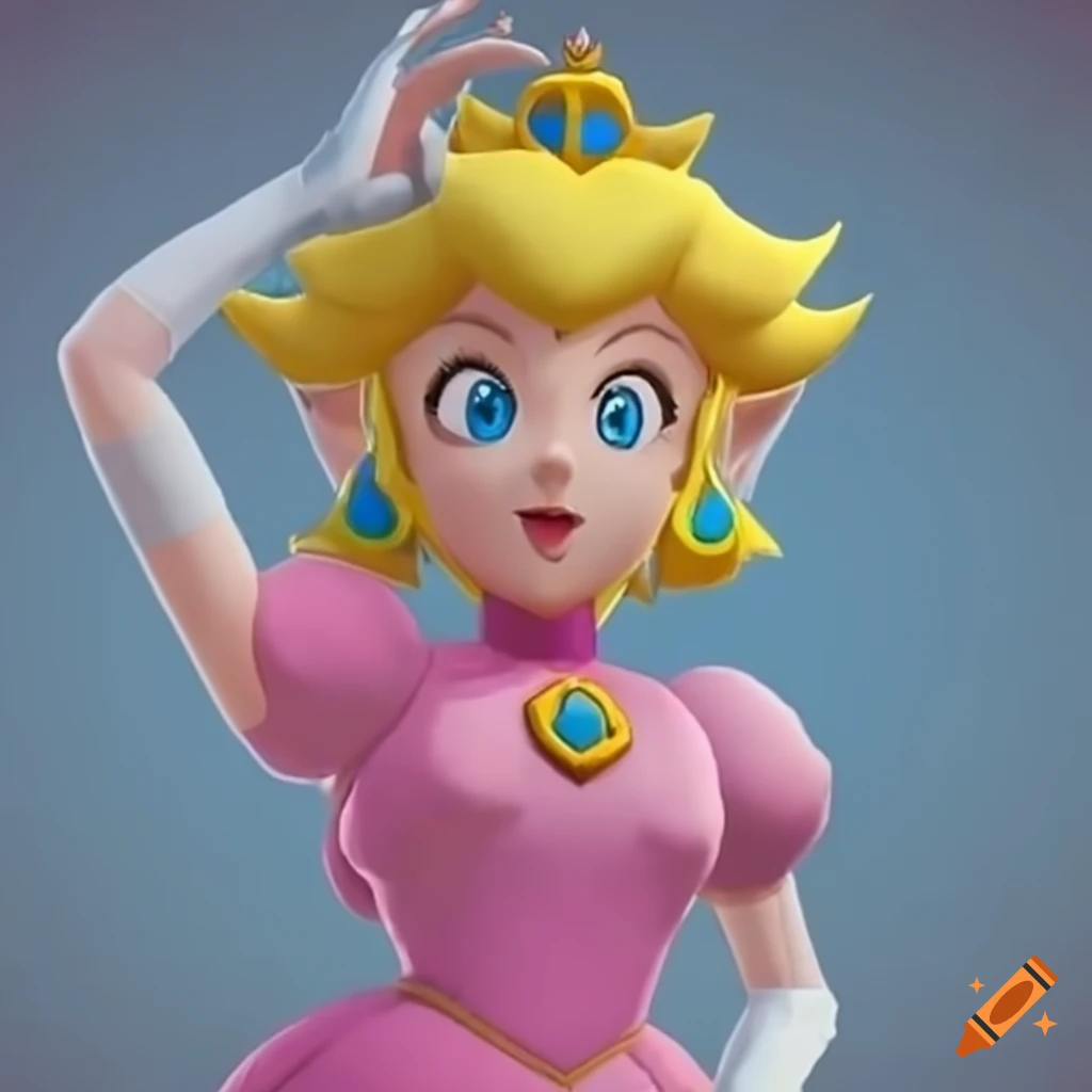 Princess Peach And Link In Costume Swap On Craiyon 