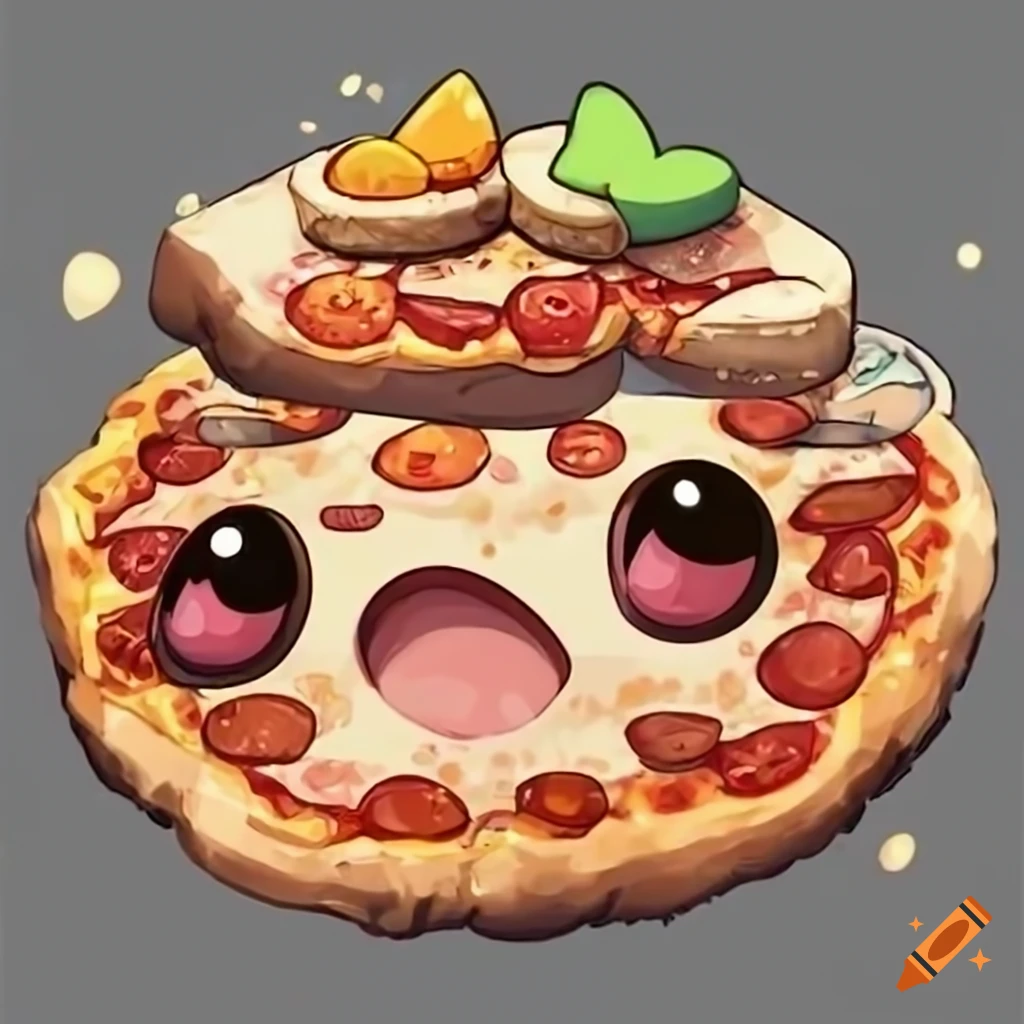 Delicious pizza with pokemon toppings on Craiyon