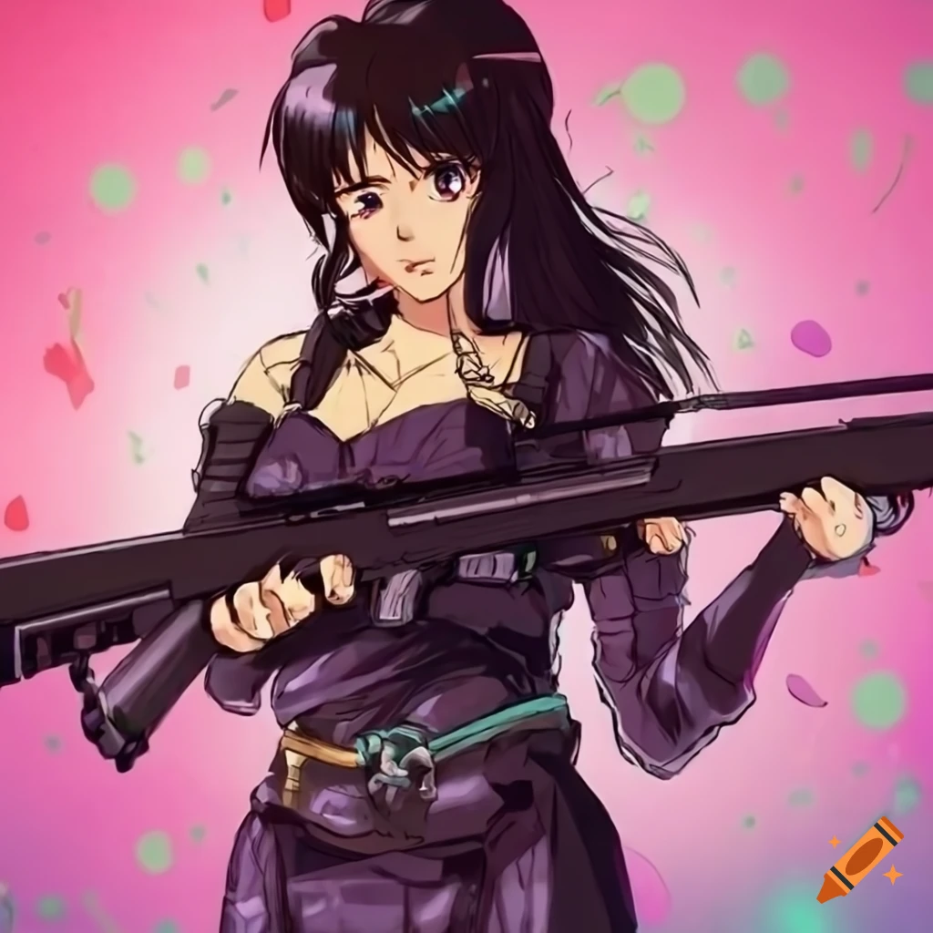 Anime Girls with Guns - Not that I'm in the market for a bullpup rifle, but  If I were, It would probably be a Steyr AUG.  https://danbooru.donmai.us/posts/5611760?q=gun -Gun Dae | Facebook