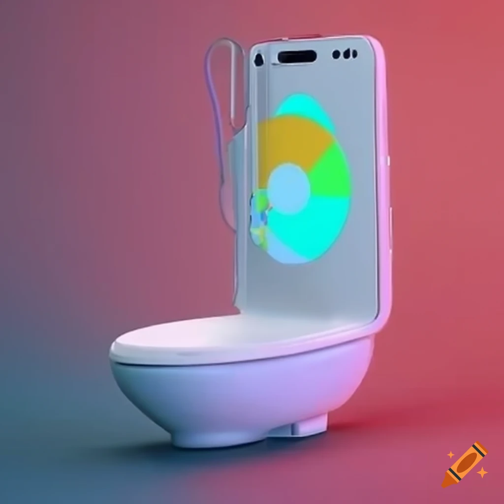 Google Pixel phone in the shape of a toilet
