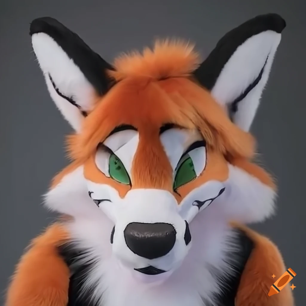 Playful fox fursuit with a wink on Craiyon