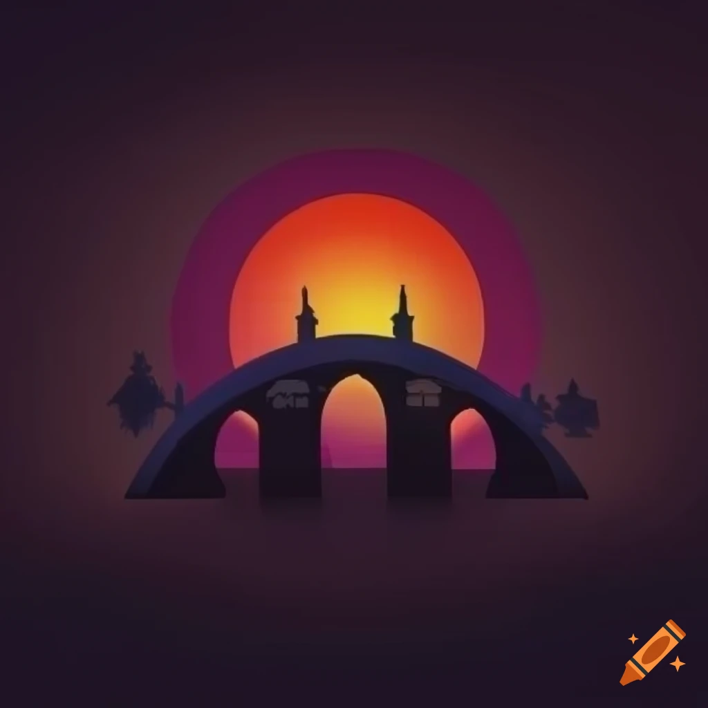 fantasy bridge logo design