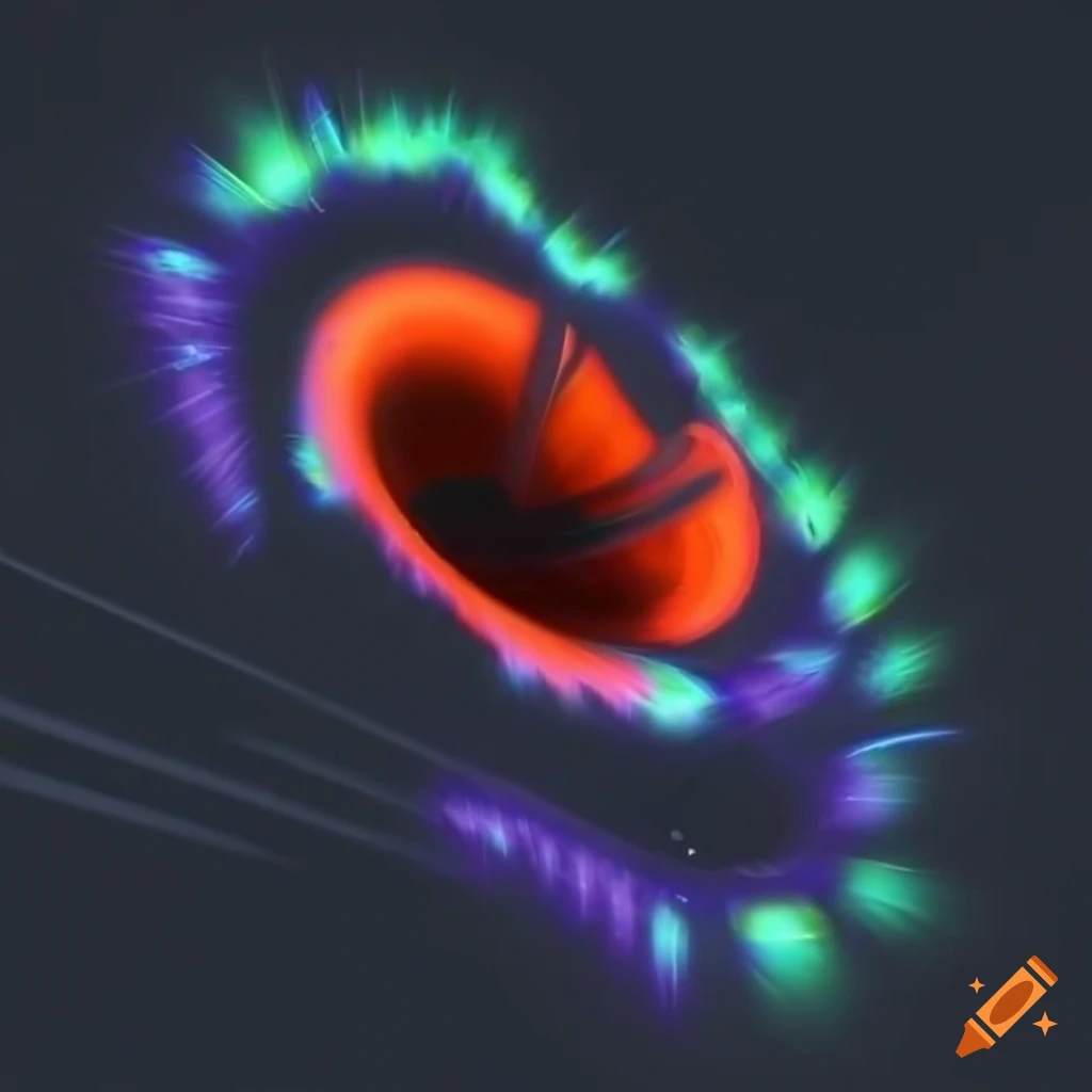 extreme hyper realistic 3D artwork of a black hole