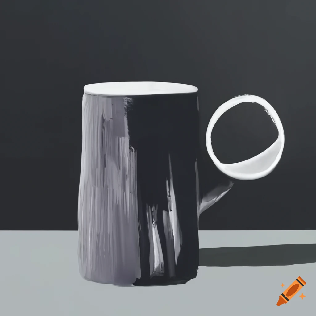 mug with menhir design