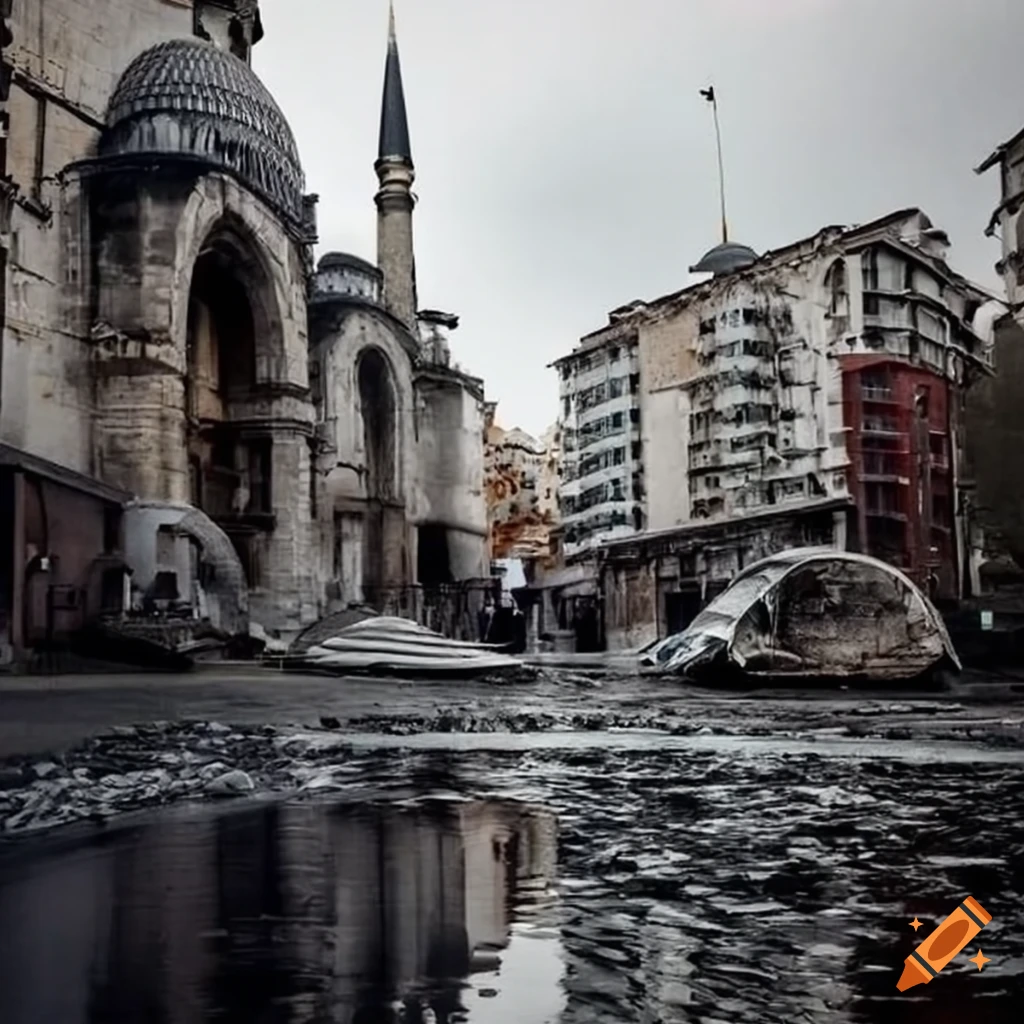 image depicting an earthquake in Istanbul