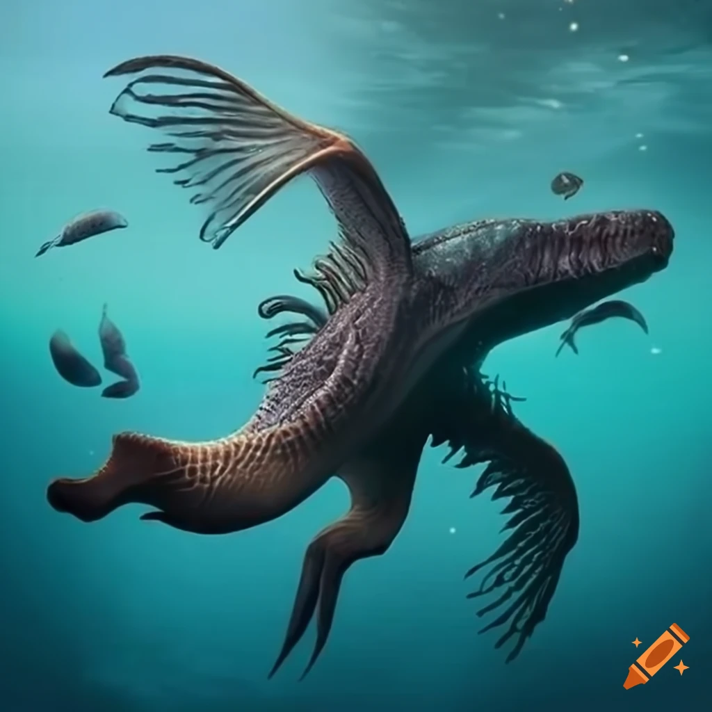 Realistic underwater creature on Craiyon
