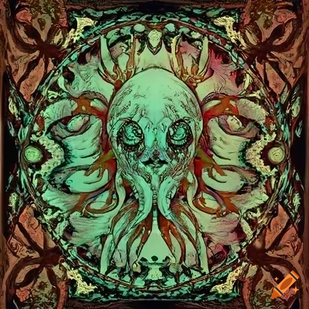 organic fractal artwork of Cthulhu