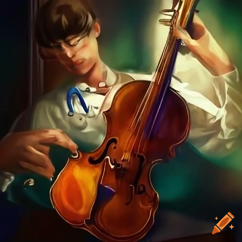 medical student playing piano and violin