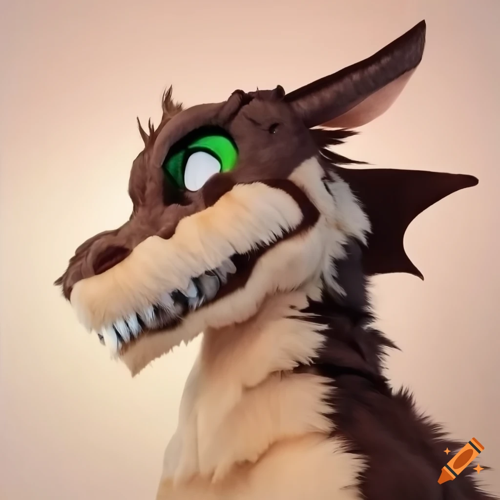 fursuit of a dragon and bat hybrid