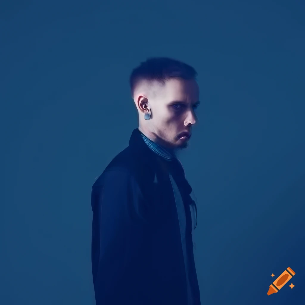 portrait of a stylish young man with tattoos