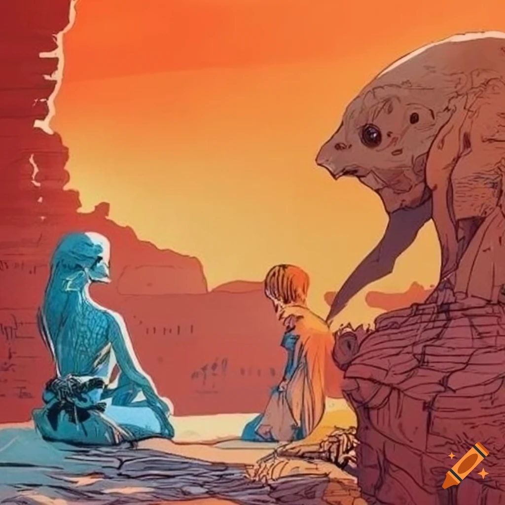 gorgeous illustrations by Jean Giraud