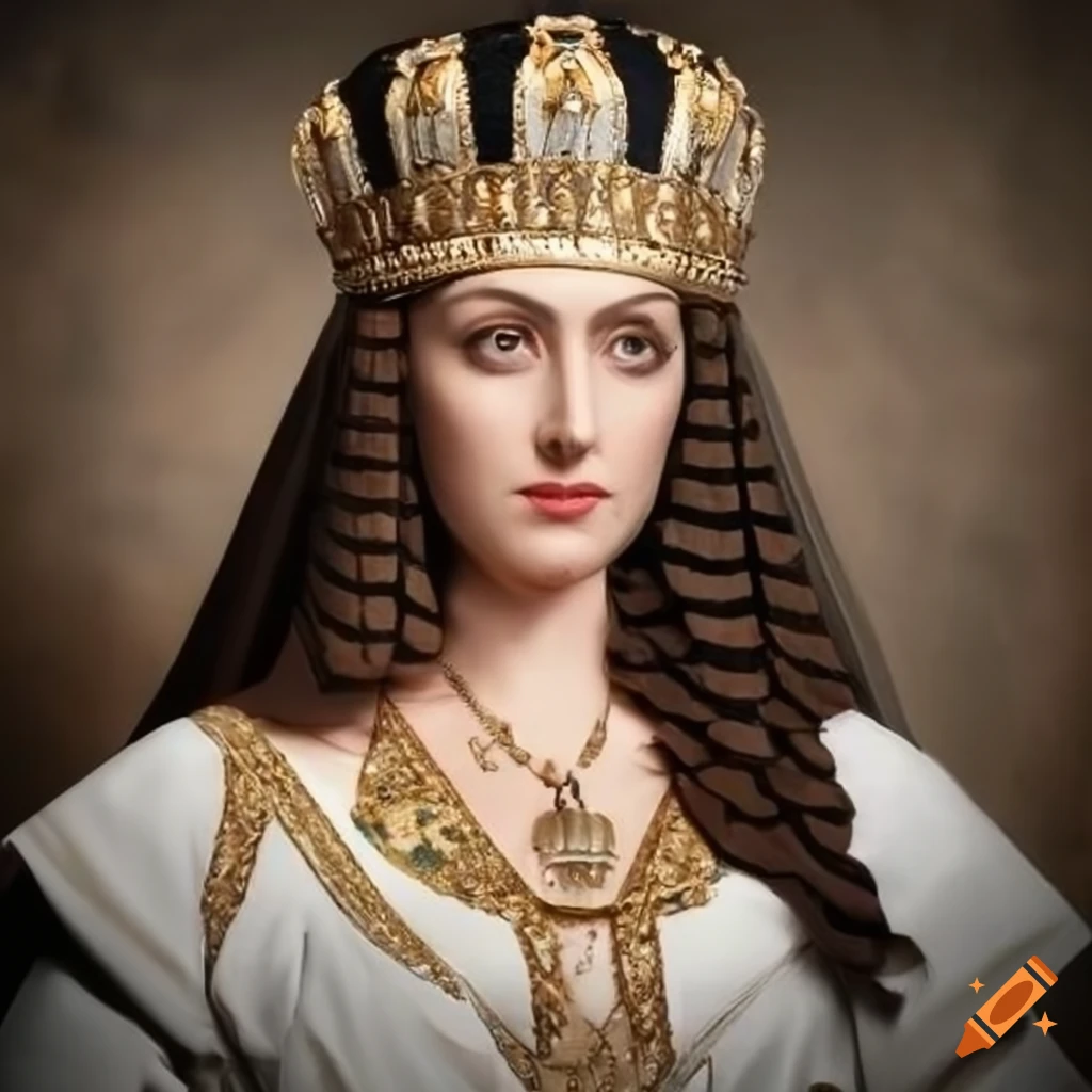 Realistic depiction of byzantine empress irene