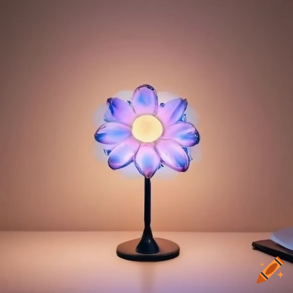 Flower shaped Table Lamp On Craiyon