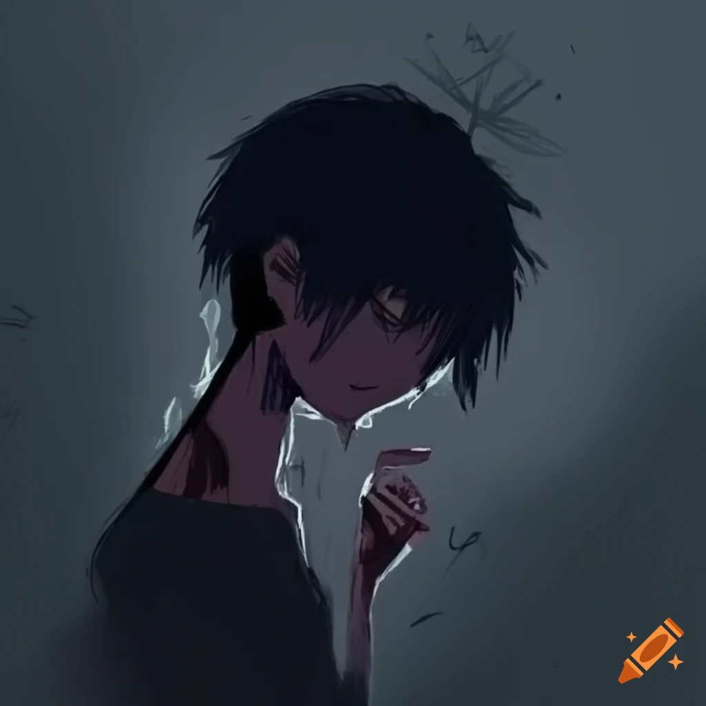 Sad/depressed anime boy by depressedanimeboy23 on DeviantArt