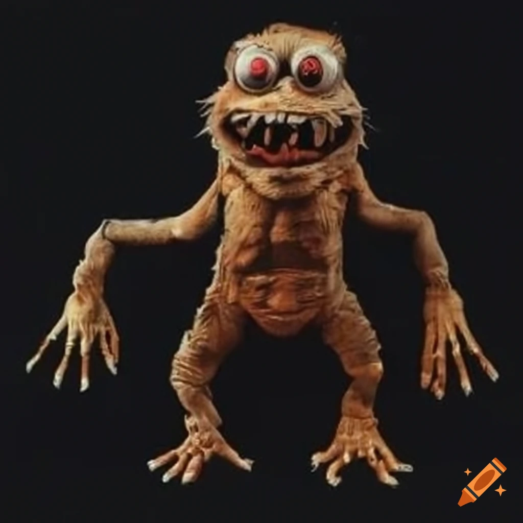 vintage illustration of a mysterious monster