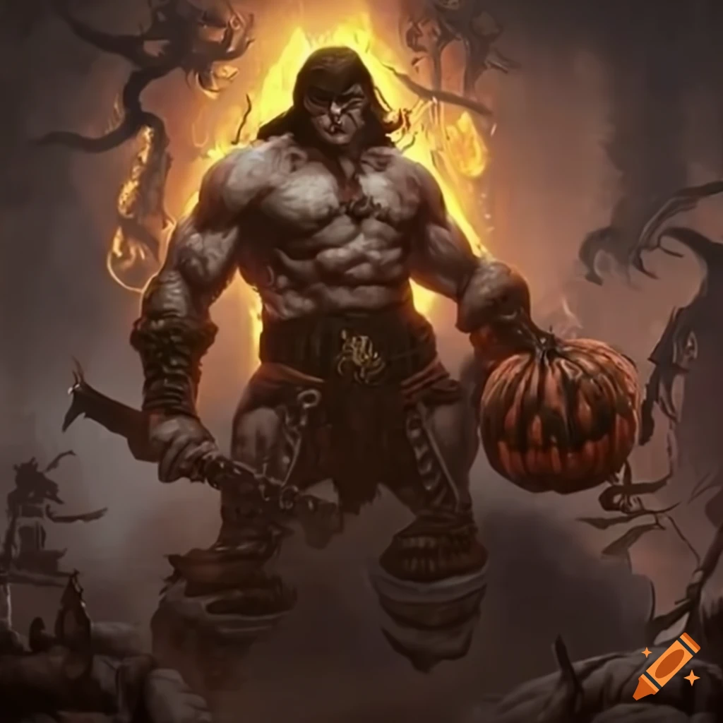 Conan the barbarian vs pumpkin king