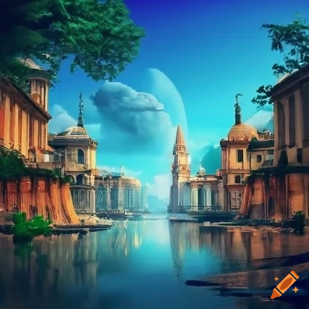 image-of-a-peaceful-and-beautiful-city-on-craiyon
