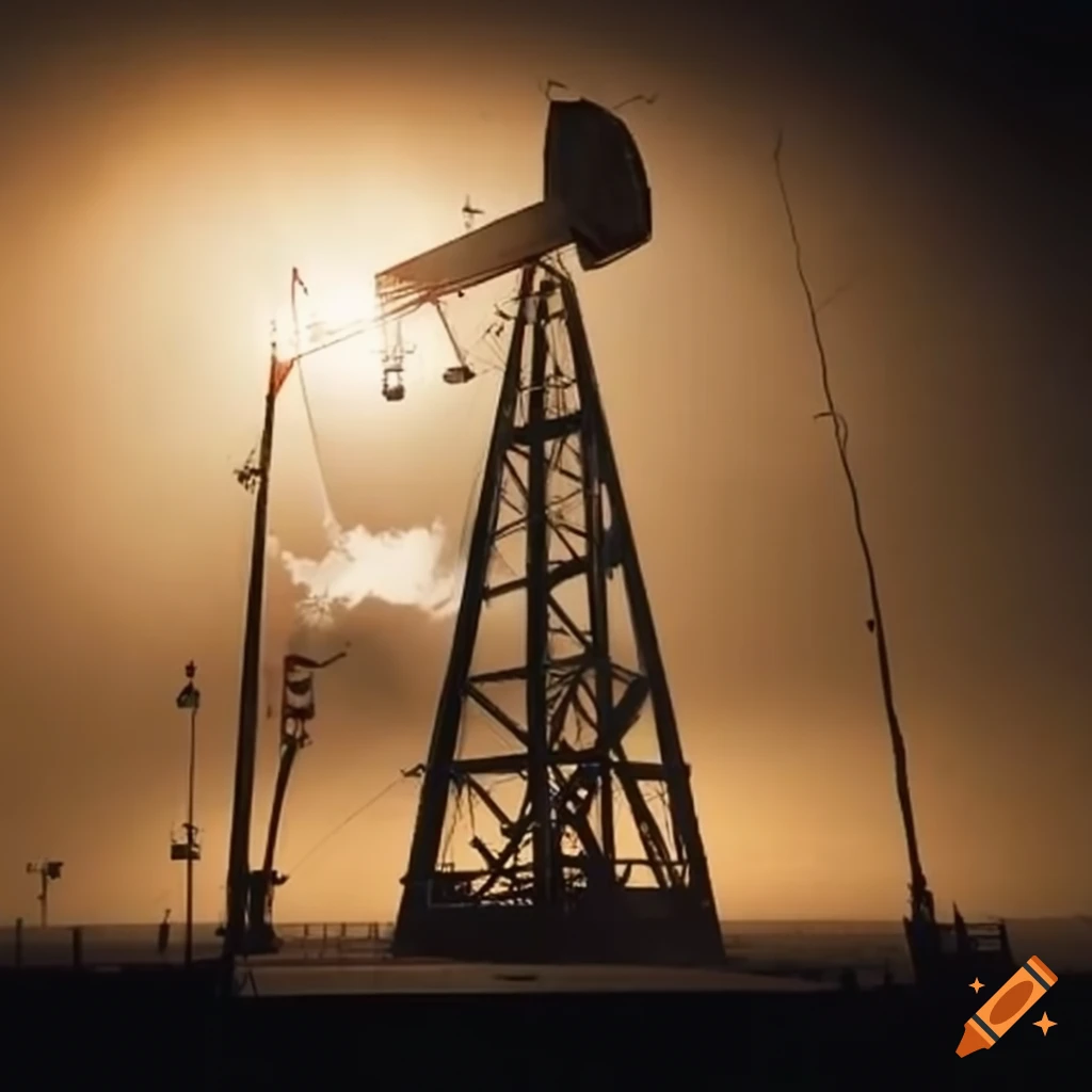 oil derrick in the Middle East