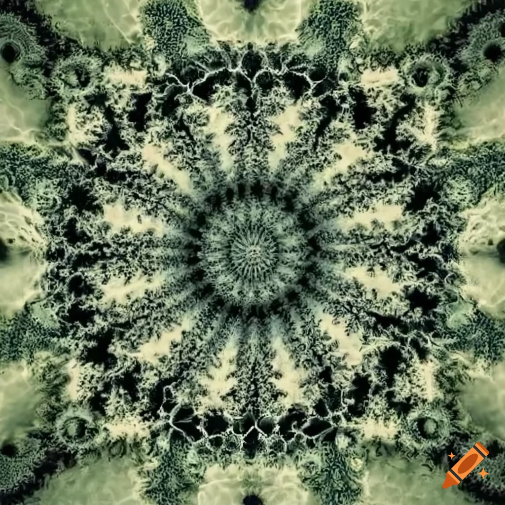 Haeckel style hallucinogenic fractal torus