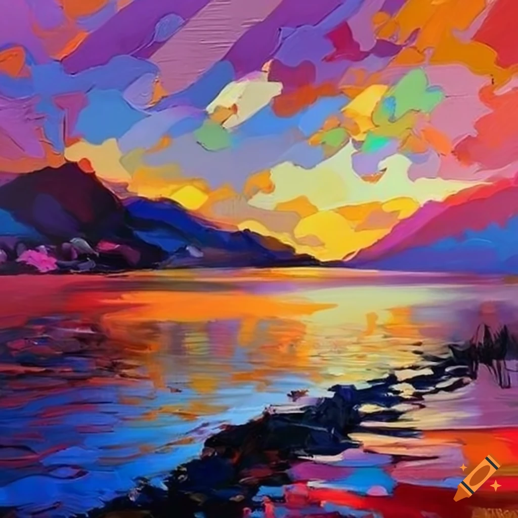 Scott Naismith painting of Derwentwater