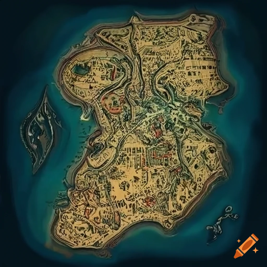 Assassin's Creed Origins - Bird's Eye View of Full Map