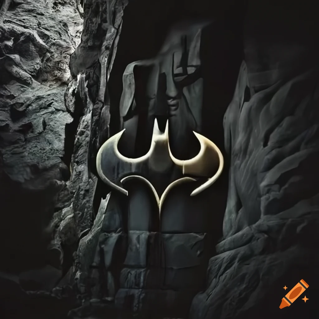 Batcave with batman logo on Craiyon