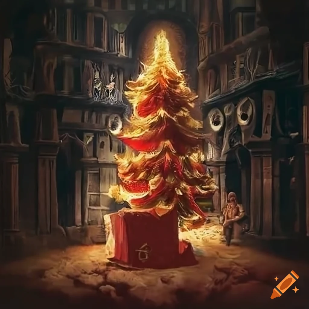 Harry Potter-themed Christmas card